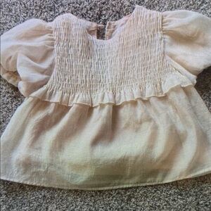 Cream Kids Blouse